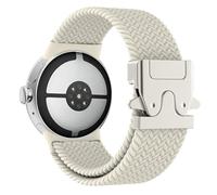 Astorgos Trenzado Banda Compatible con Google Pixel Reloj 3/4 45mm Bandas, Nylon Elástico Transpirable Deporte Correas con Hebilla de Paracaídas Actualizado para Hombres Mujeres, Luz de Estrellas