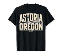 Astoria Oregon Bold Vintage Travel Souvenir Coast Camiseta
