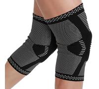 Astorn Manga de Compresión para Rodilla Almohadilla de Gel para Rótula y Estabilizadores Laterales - Para Dolor de Menisco, Artritis y Recuperación - Hombres y Mujeres - Juego de 2 (M) …