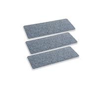 Astra felpudo interior antideslizante 25 x 60 cm, juego de 3, resistente al agua, antiestático