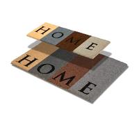 Astra Felpudo Interior Hogar Antideslizante de Coco Antibacteriano - Set de 25x75 y 40x60 cm - Atrapa Suciedad 100% Coco