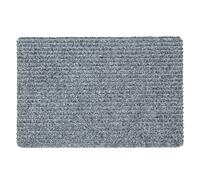 Astra Felpudo Interior Plata Felpudo Antideslizante atrapa Suciedad - Felpudo 40x60 cm Repelente al Agua - Felpudo antiestático Resistente Rib Line