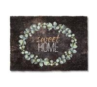 Astra Felpudo Mullido y Suave & Pure & Soft - Antipolvo para Puertas de Interior - Resistente - Eucalipto 50 x 70 cm