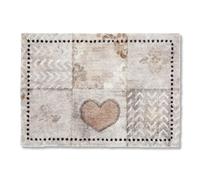 Astra Felpudo Mullido y Suave Pure & Soft - Felpudo Antipolvo para Puertas de Interior - Felpudo Resistente - Patchwork 50 x 70 cm