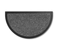 Astra Felpudos semicircular de exterior para escalones resistente 40 x 70 cm gris
