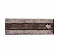 Astra Mullido y Suave Felpudo Pure & Soft - Colorido Felpudo Antipolvo - Felpudo de Interior - Felpudo Resistente - 50x150cm (Color: corazón de Madera marrón Arena)