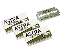 Astra Platinum - Hojas de doble borde (15 unidades, 3 paquetes de 5 hojas)