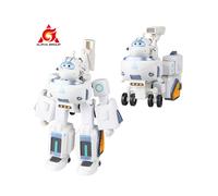 (Astra) Super Wings 7" Robot serie 2" Transform Robot Mini Figura de Acción Juguete Transformable