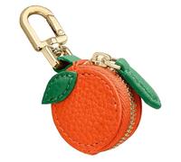 AstraGlam Llavero de Bolso Lindo de Cuero con Forma de Fruta - Llavero de Frutas Y2K con Cremallera, Monedero pequeño Kawaii para Mujer, Billetera con Compartimento para Monedas
