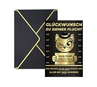 AstraGlam Tarjeta de despedida para colegas con sobre y sello de cera, tarjeta de despedida de alta calidad, diseño divertido y reflexivo para jubilación y despedida