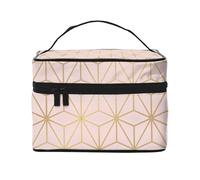Astral Metalizado Rubor Rosa Oro, Bolsa de Maquillaje Bolsa de cosméticos Bolsa de Aseo de Viaje portátil Estuche para lápices