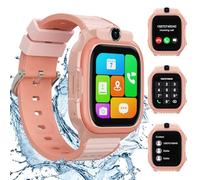 AstraMinds 4G Reloj Inteligente Niño, Smartwatch Niños con GPS y teléfono, videollamada, SOS, IP67 Impermeable, Despertador, Kids Smartwatch para niñas y niños de 3 a 12 años (K61Rosa)