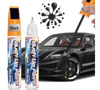 AstraVox Quita Arañazos Coche 2 Piezas, 2 En 1 Reparar Arañazos De Coche, Resistente Al Agua y Al Óxido Pintura Para Coche, Para Reparar Rayones En La Carrocería De Automóviles, Bicicletas (Negro)