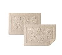 ASTREA TEXTILES Alfombra de baño para baño - Alfombra de suelo 100% algodón - Ropa de baño lavable (2, marrón)
