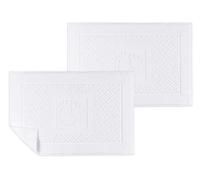 ASTREA TEXTILES Alfombra de baño para cuarto de baño, lote 2, alfombra de suelo 100% algodón, ropa de baño (Feet, lote 2)