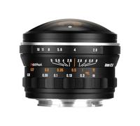 AstrHori 6 mm f/2.8 220° Objetivo Ojo de pez Circular Ultra Gran Angular con Enfoque Manual y fotograma Completo for Nikon Z para cámaras sin Espejo con Montura