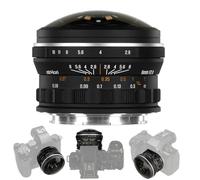 AstrHori 6 mm F2.8 Lente de ojo de pez circular ultra gran angular de 220 °, lente creativa con enfoque manual para fotografía y vídeo, para montaje E/L/RF/Z (montaje L)