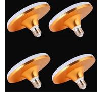 AstrizLamp Bombilla LED E27 Base 12W 6500K Luz Blanca UFO Ahorradora de energía Bulb, Portátil Cableado fijo Iluminación, para viviendas, espacios exteriores, garajes, almacenes y jardines.(Dorado)