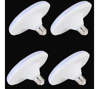 AstrizLamp Bombilla LED E27 Base 12W 6500K Luz Blanca UFO Ahorradora de energía Bulb, Portátil Cableado fijo Iluminación, para viviendas, espacios exteriores, garajes, almacenes y jardines.(Blanco)