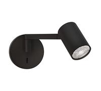Astro Ascoli Swing, luz de lectura interior en negro mate - Diseñado en Gran Bretaña - LED GU10 - Compatible con bombilla inteligente - 1286088