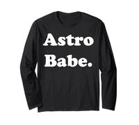 Astro Babe Space Cosmic Astrology Funny Saying Manga Larga