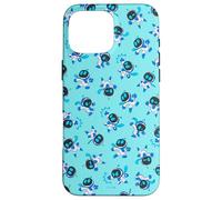 Astro BOT All-Over Print Repeating Poses Aqua Video Game Carcasa para iPhone 16 Pro MAX