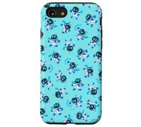 Astro BOT All-Over Print Repeating Poses Aqua Video Game Carcasa para iPhone SE (2020) / 7/8