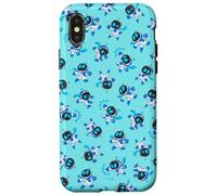 Astro BOT All-Over Print Repeating Poses Aqua Video Game Carcasa para iPhone X/XS