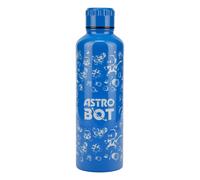 Paladone Botella de acero inoxidable Astro Bot 500 ml, tapa de rosca, termo de viaje reutilizable