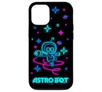 Astro BOT Neon Style Stars and Planets Video Game Carcasa para iPhone 12/12 Pro