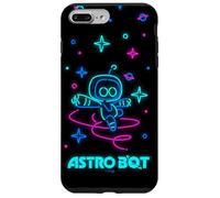 Astro BOT Neon Style Stars and Planets Video Game Carcasa para iPhone 7 Plus/8 Plus