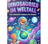 Astro Dinos: Weltraum Abenteuer mit Astronauten-Dinosauriern, Raketen und Planeten. Ausmalbuch für Jungen und Mädchen ab 4 Jahren