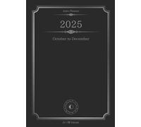 Astro Planner 2025 October to December: B6 Black Diamond (アストロ・プランナー B6)