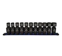 Astro Pneumatic Tool 78244 - Juego de 11 llaves de vaso de impacto universales sin pines (1,27 cm)