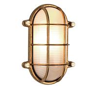 Astro Thurso 1376006 - Lámpara de pared ovalada regulable para exteriores, IP44, latón fundido, E27/ES, diseñada en Gran Bretaña