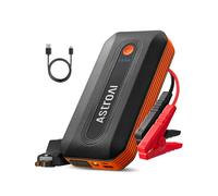 AstroAI B8 Arrancador de Baterias de Coche, 3000A 12V Arrancador de Coches Portatil (para 5.5L Disésel o 7.0L Gas), Jump Starter con Protección Inteligente con Luz LED para Cohe y Moto, Naranja