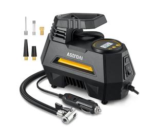 AstroAI Inflador Ruedas Coche 12V Inflado Rápido, Compresor Aire Portátil