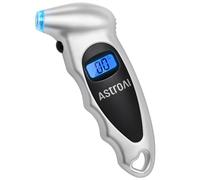 AstroAI Medidor de Presión Neumáticos Moto Bicicleta Coche, Manómetro Digital de Presión Aire Pantalla con Luz 0-10 Bares 1 Año de Garantía