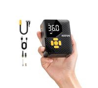 AstroAI Mini Compresor Aire Portátil, Inflador Ruedas Coche 150PSI, Inflador Electrico, Hinchador Neumáticos con Batería Recargable y Luz LED para Coche, Bicicletas, Moto y Etc.
