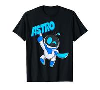 Astrobot Astro Blue Bold Font Classic Super Pose with Cape Camiseta