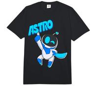 Astrobot Astro Blue Bold Font Classic Super Pose with Cape Comfort Colors Adult Heavyweight T-Shirt