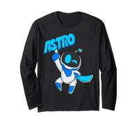Astrobot Astro Blue Bold Font Classic Super Pose with Cape Manga Larga