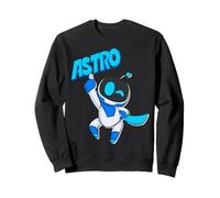 Astrobot Astro Blue Bold Font Classic Super Pose with Cape Sudadera