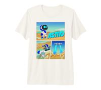 Astrobot Astro Flys Away On PlayStation Controller Comic Camiseta Premium