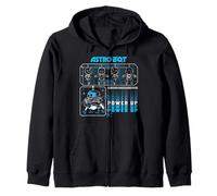 Astrobot Power Up Specs Info Graph with Hand Written Notes Sudadera con Capucha