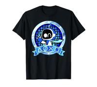 Astrobot Winking Inside PlayStation Controller Buttons Badge Camiseta