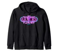 Astrobot Yummy Neon Cats Eating Grapes Inside Neon Signs Sudadera con Capucha