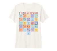 Astrofísica Alfabeto A a Z Ciencia Espacial Conceptos Gráfico Camiseta Premium