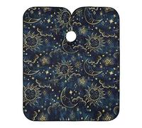 Astrología Boho Cosmos Sol Luna Capa Peluqueria Ligera Cortar Cabello Delantal Impermeable Capas De Corte Peluqueria Para Peluquero Niños Peluquería 140X168Cm
