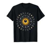 Astrología Constelaciones Rueda Fases de la Luna Zodiaco Camiseta